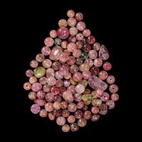 A Group of Chinese Tourmaline Beads — 碧璽珠一組