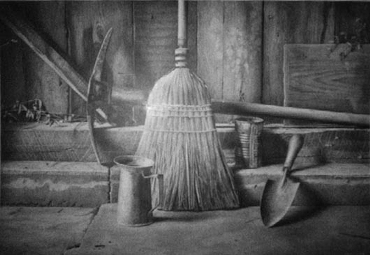 John Whalley, (American, b. 1954), Broom with Yard Implements, 1990