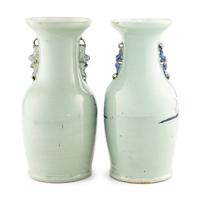 A Pair of Chinese Export Porcelain Vases