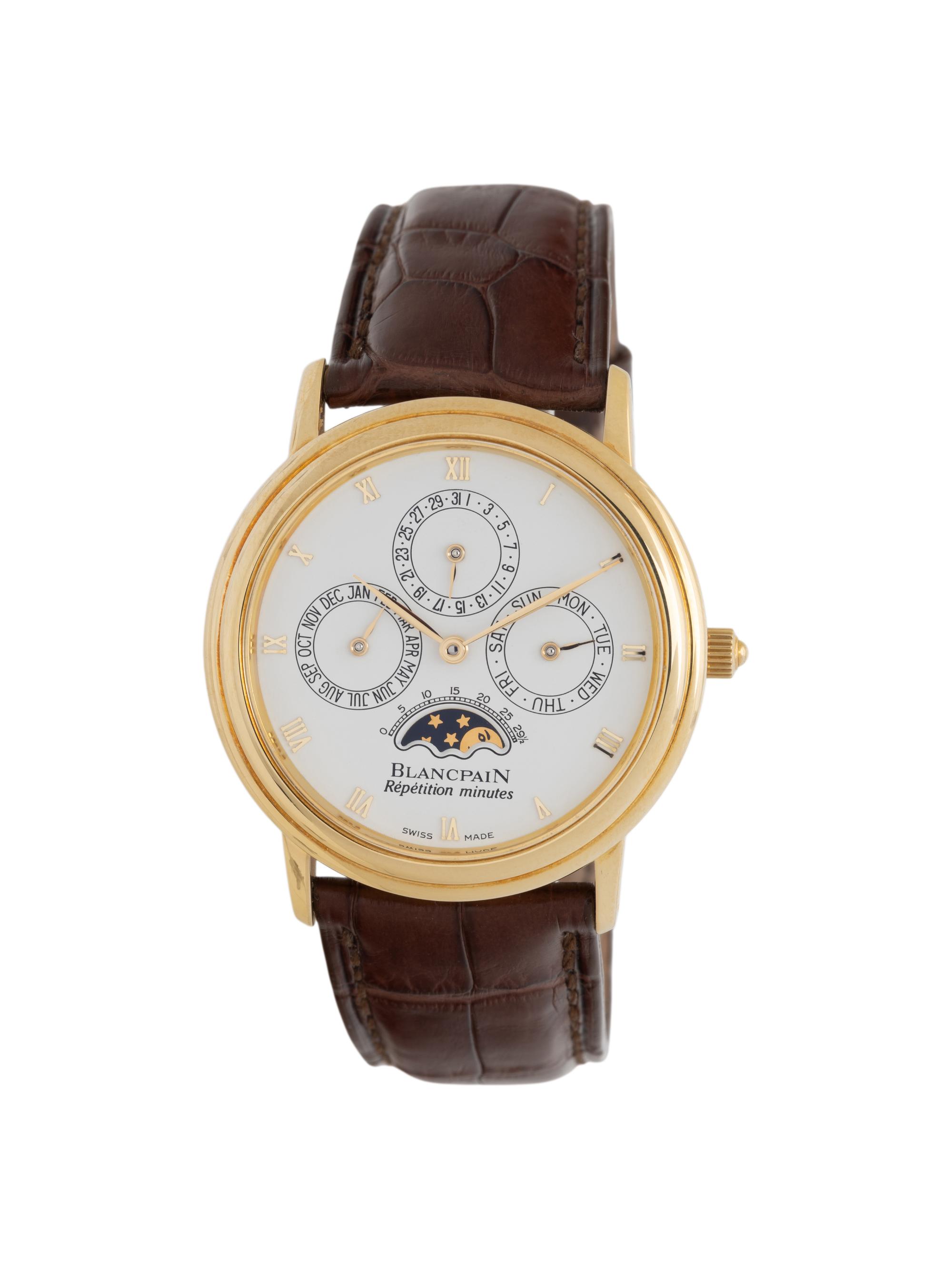 BLANCPAIN, REF. 5335, 18K YELLOW GOLD 'VILLERET' MINUTE REPEATING PERPETUAL CALENDAR WATCH WITH MOONPHASE, BOX & PAPERS