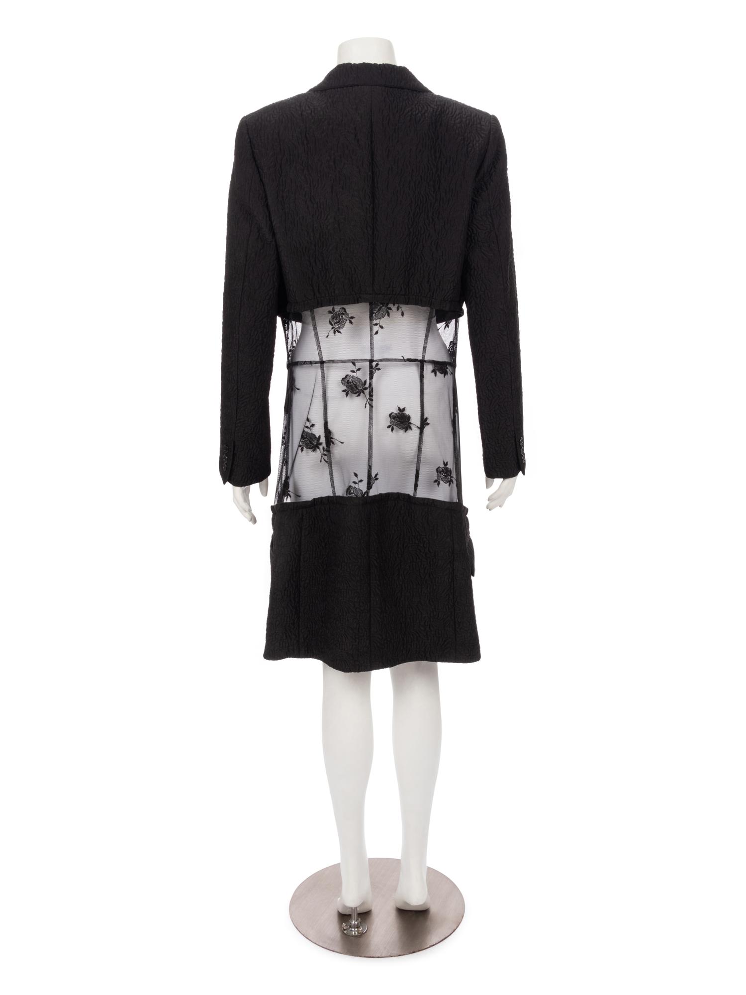 Comme des Garçons Quilted Jacket with Lace,