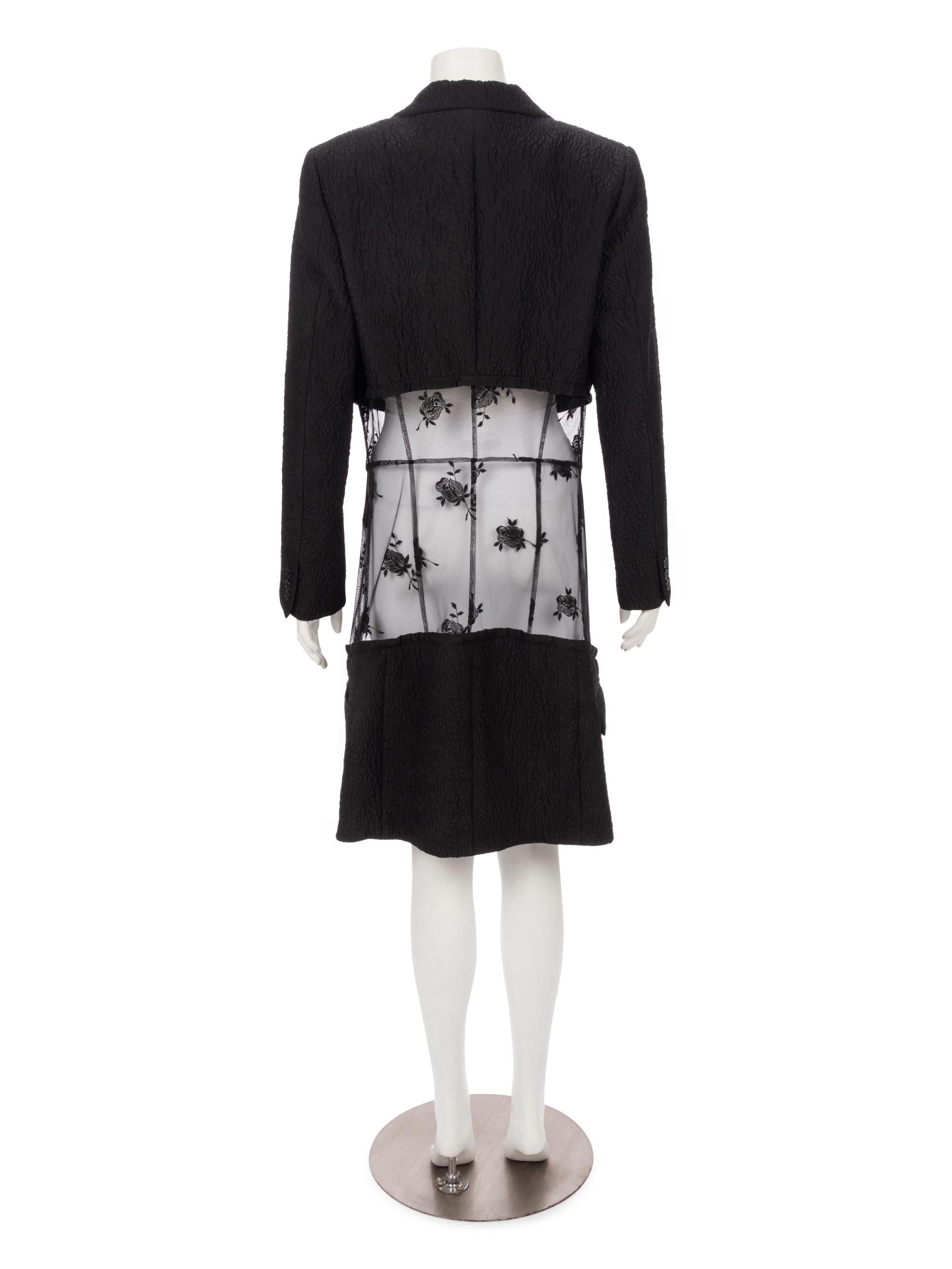 Comme des Garçons Quilted Jacket with Lace,
