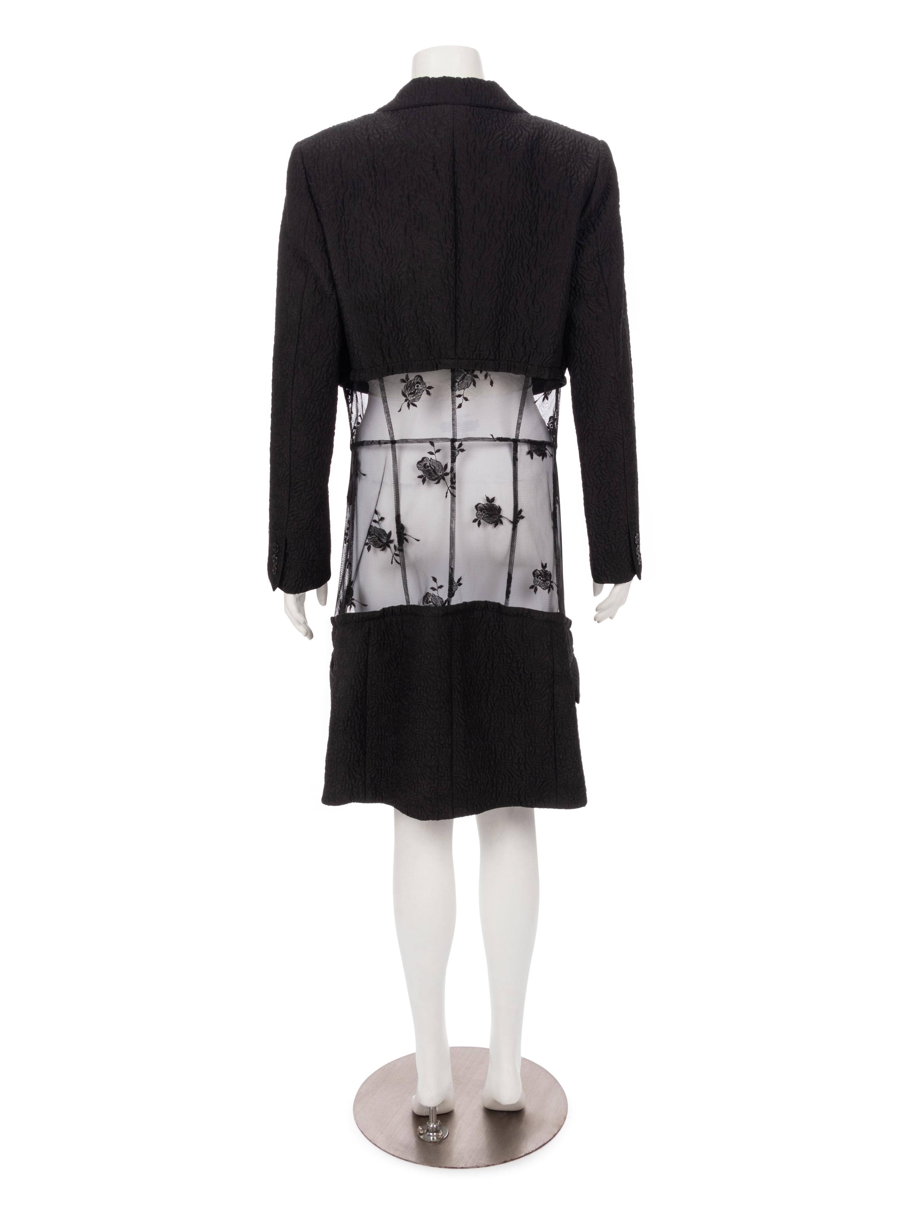 Comme des Garçons Quilted Jacket with Lace,