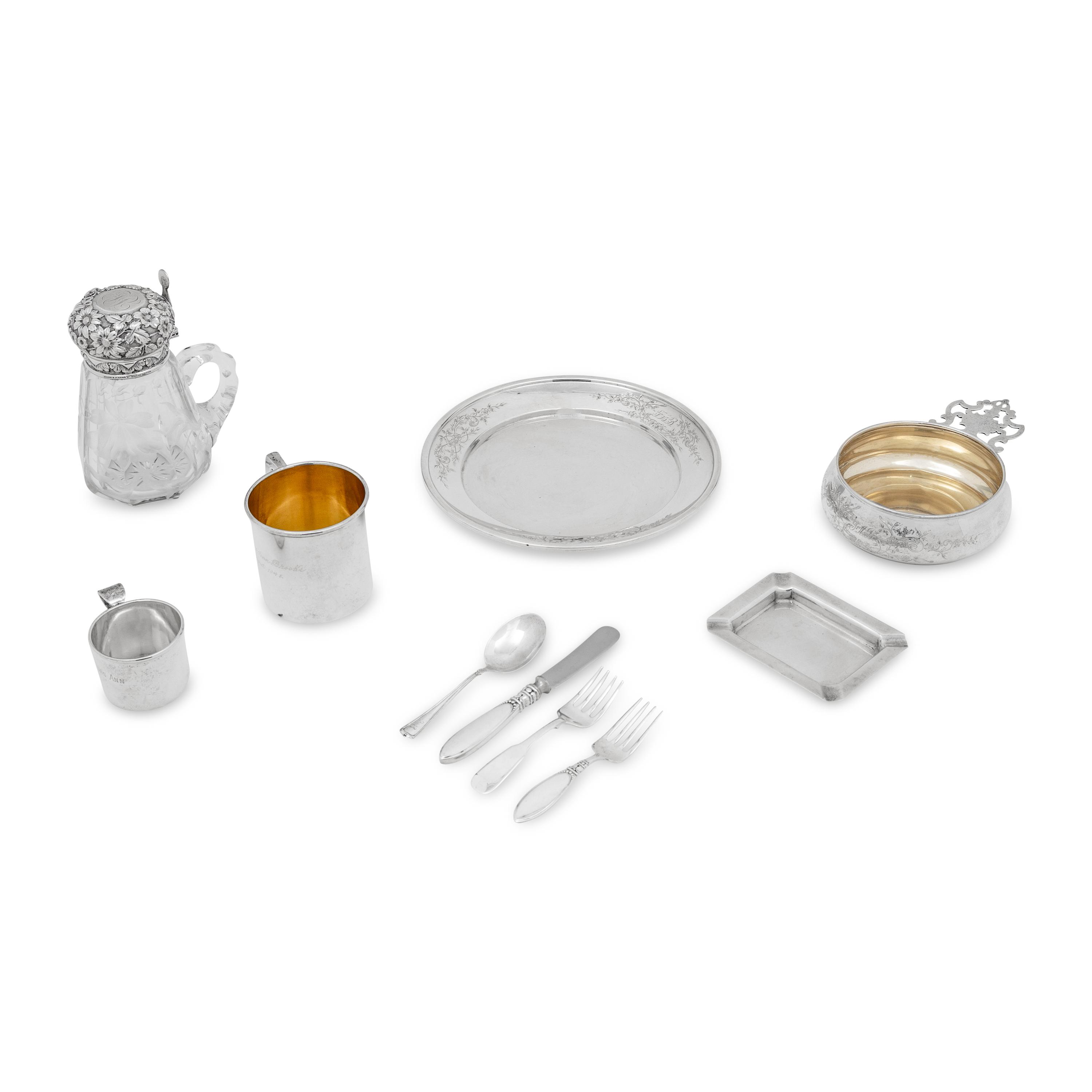 A Group of American Silver Table Articles