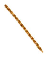 YELLOW GOLD AND CITRINE BRACELET