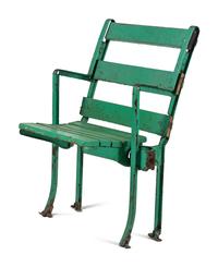 A Vintage Chicago White Sox Comiskey Park Stadium Seat Chair