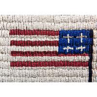 Sioux Child's Beaded Buffalo Hide Pictorial Vest