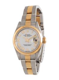 ROLEX, STAINLESS STEEL AND YELLOW GOLD REF. 79163 'OYSTER PERPETUAL DATEJUST' WRISTWATCH, CIRCA 2002