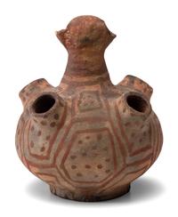 Mojave Figural Pottery Jar, with Four Spouts