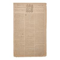 [American Revolution] Early Report of the Boston Tea Party, Printed by The Pennsylvania Gazette , One of Most Vocal Voices of Colonial Opposition