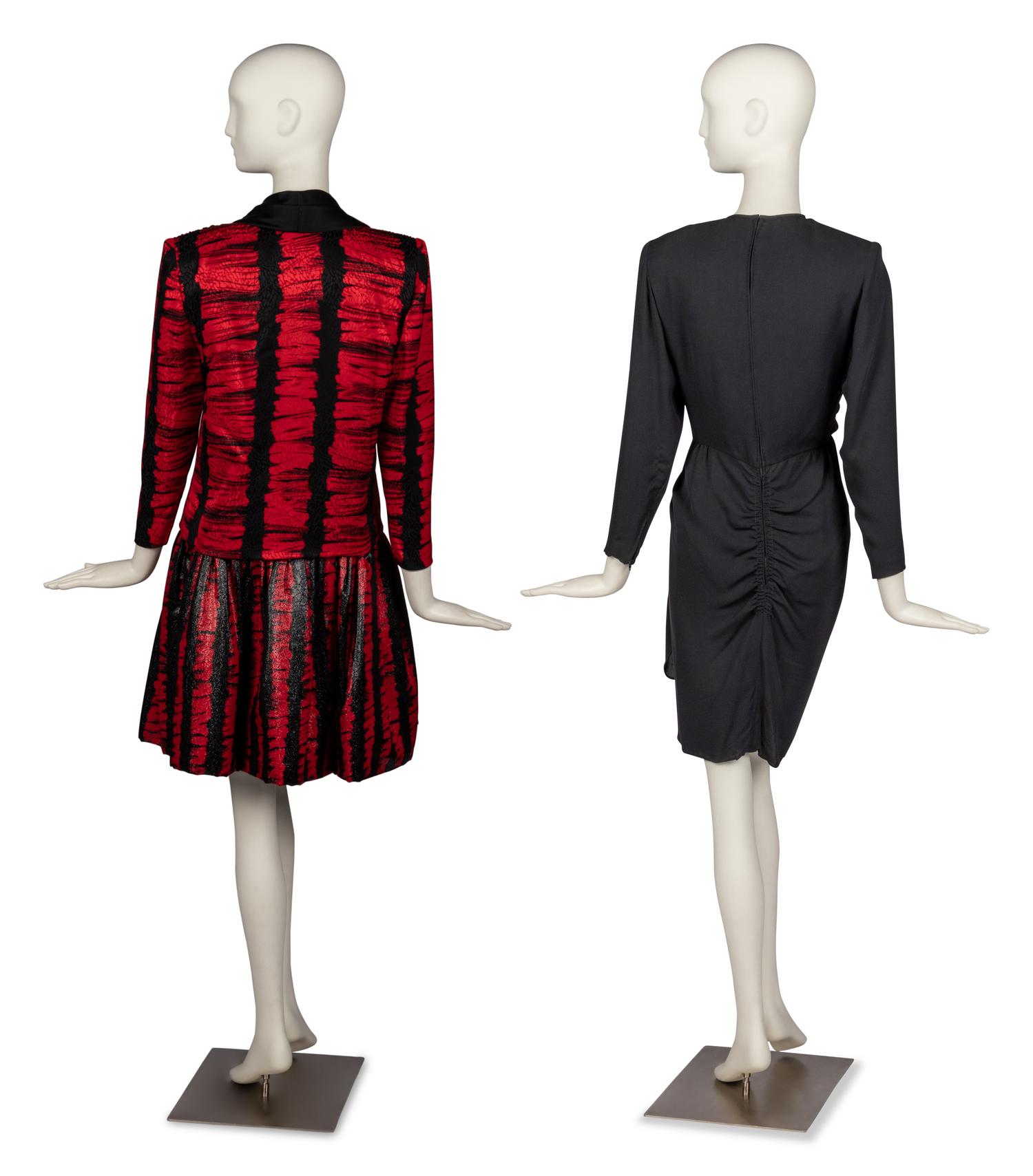 Galanos Ensemble and Dress, 1980s