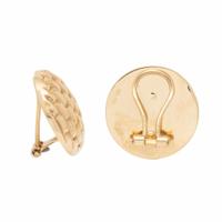 Yellow Gold Basket Weave Earrings