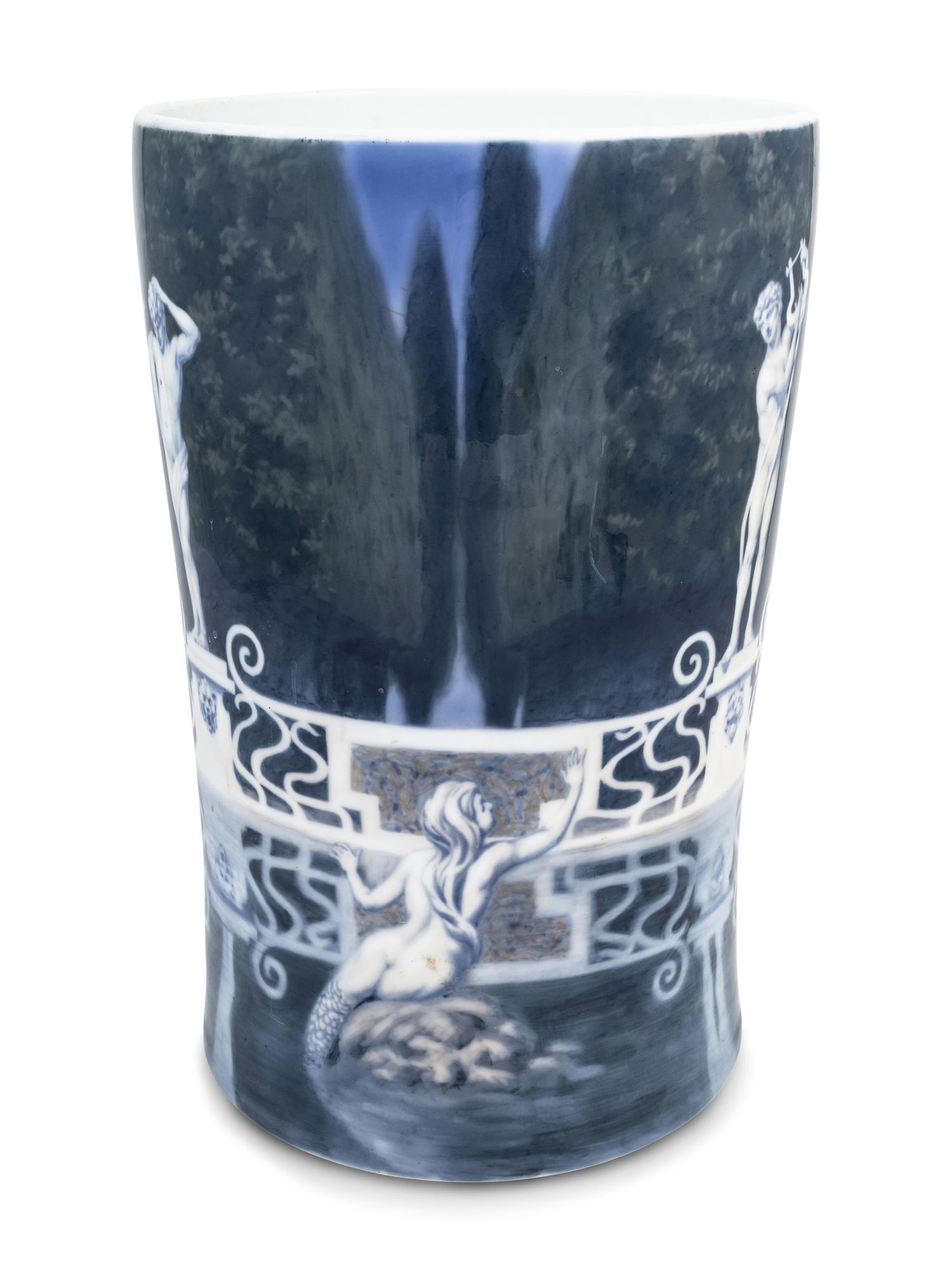 A Royal Copenhagen Porcelain Umbrella Stand
