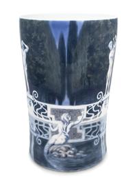 A Royal Copenhagen Porcelain Umbrella Stand
