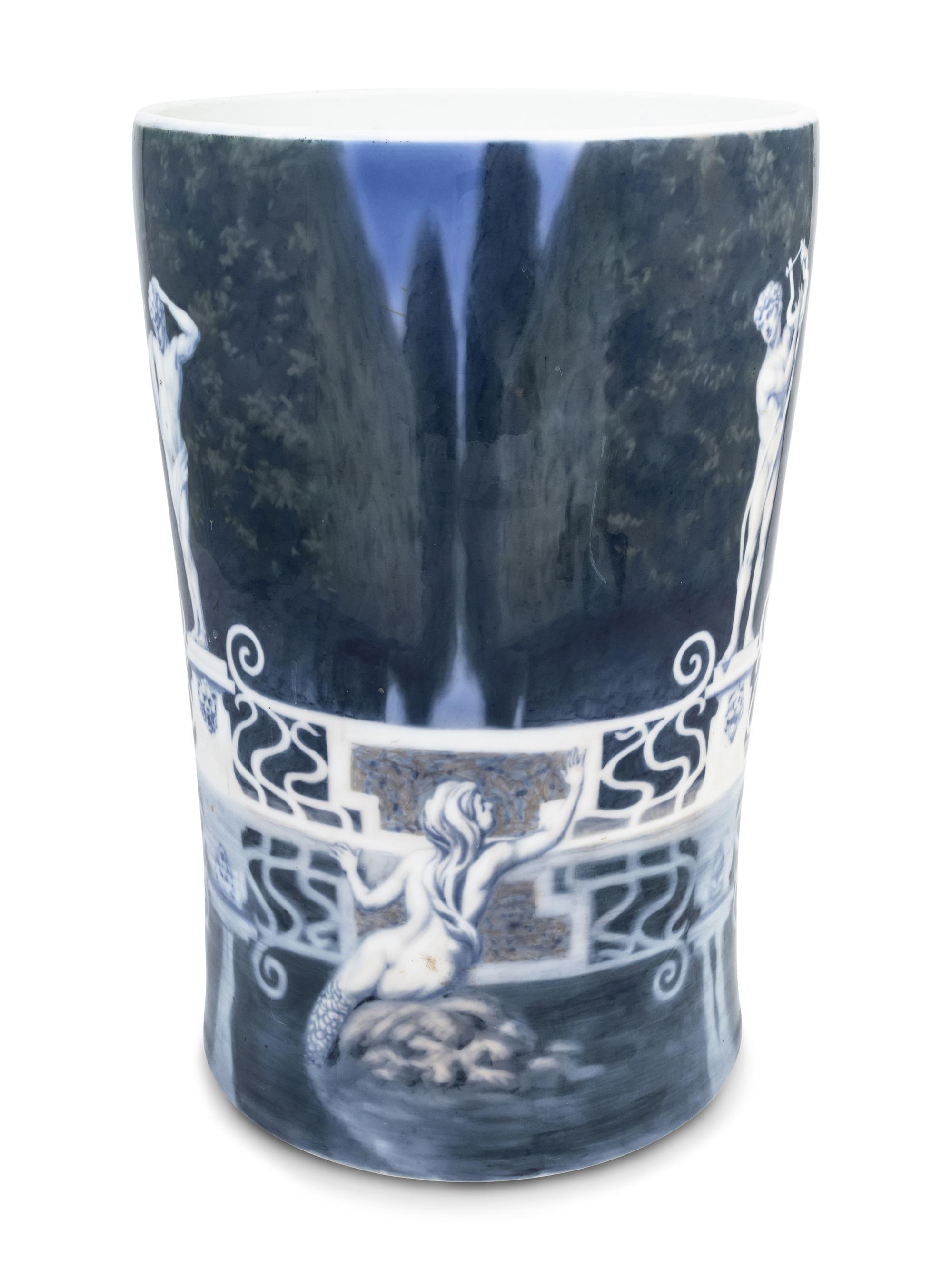 A Royal Copenhagen Porcelain Umbrella Stand