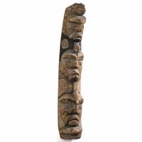 Nuu-chah-nulth Carved and Painted Wood Ancestral Pole