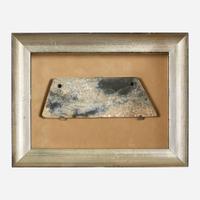 A Chinese archaistic Liangzhu style carved stone ax-blade 良渚风格玉斧