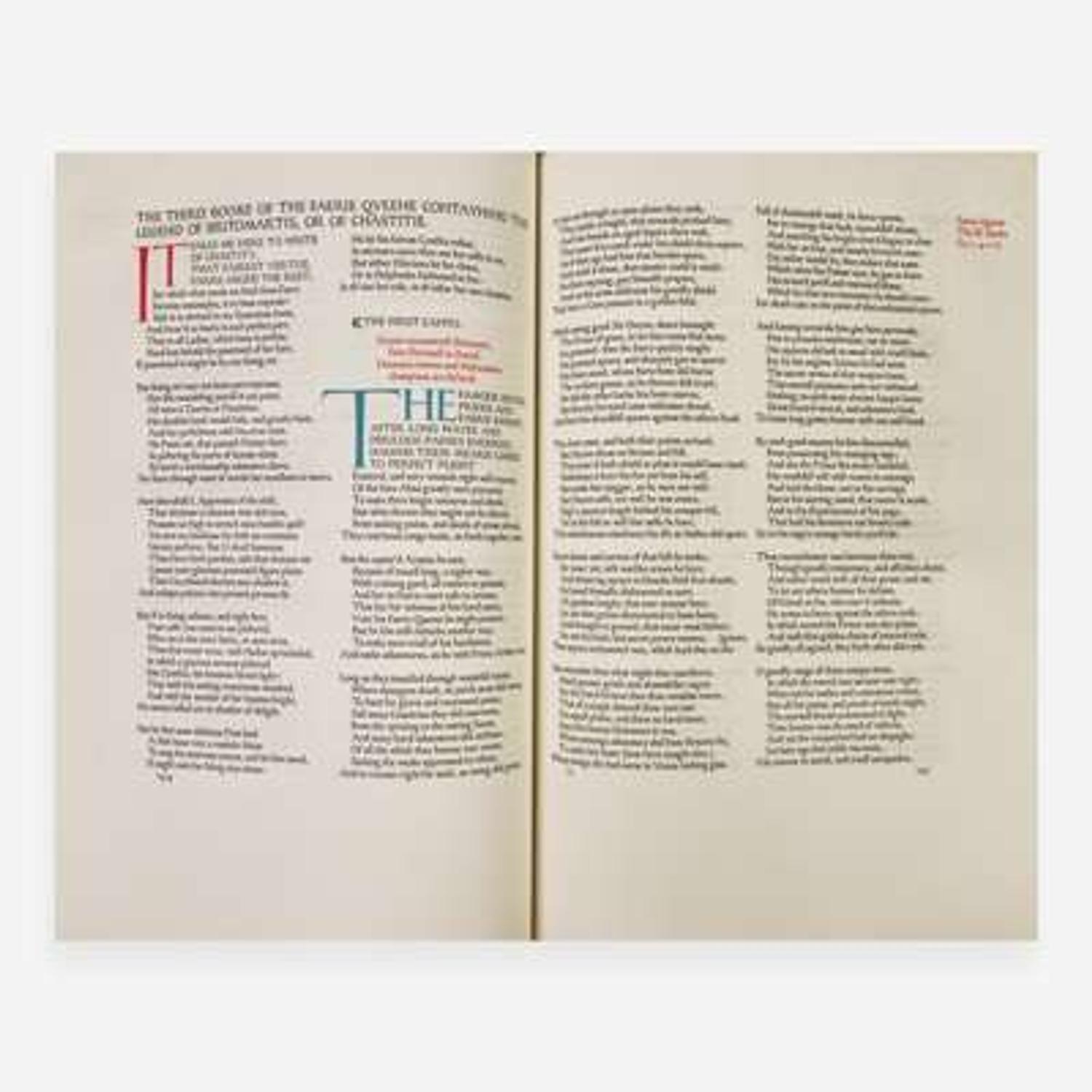 [Private Press] [Ashendene Press, The] Spenser, Edmund The Faerie Queene...