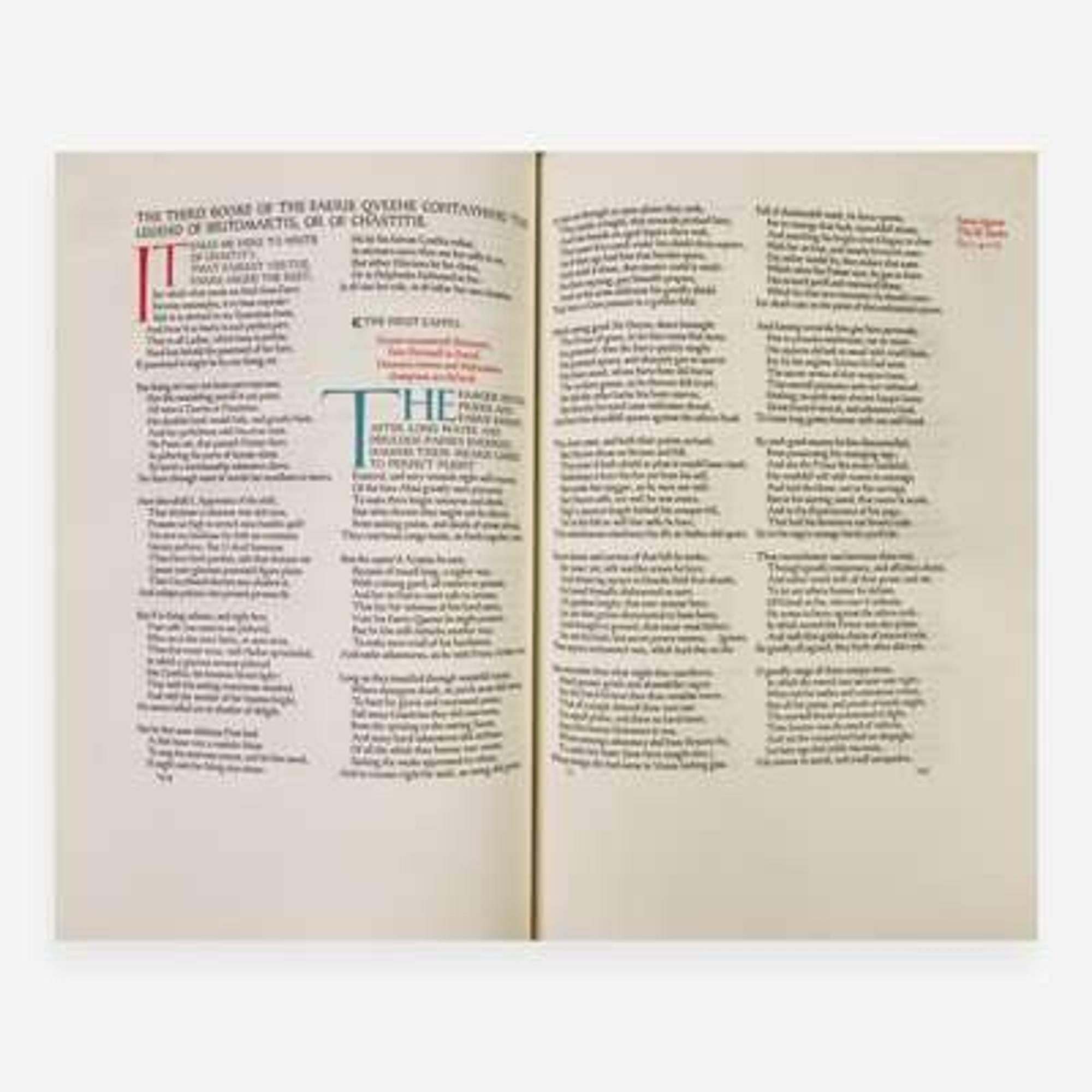 [Private Press] [Ashendene Press, The] Spenser, Edmund The Faerie Queene...