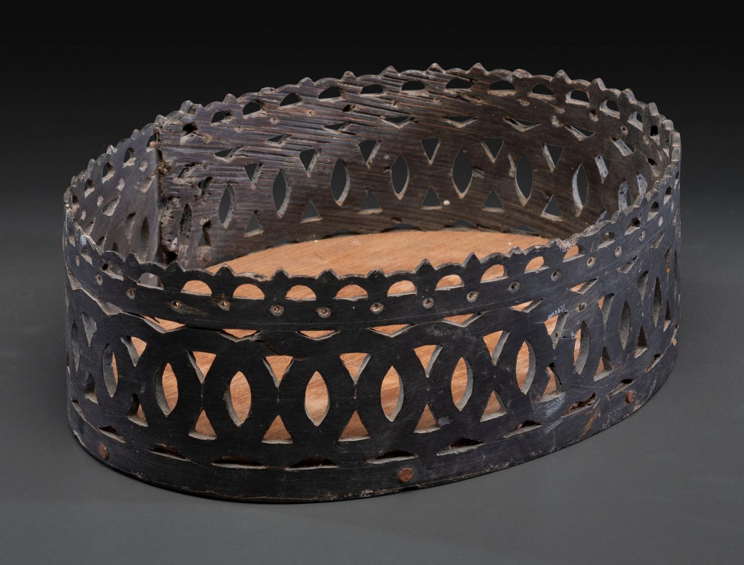 A Carved and Pierced Baleen Basket
