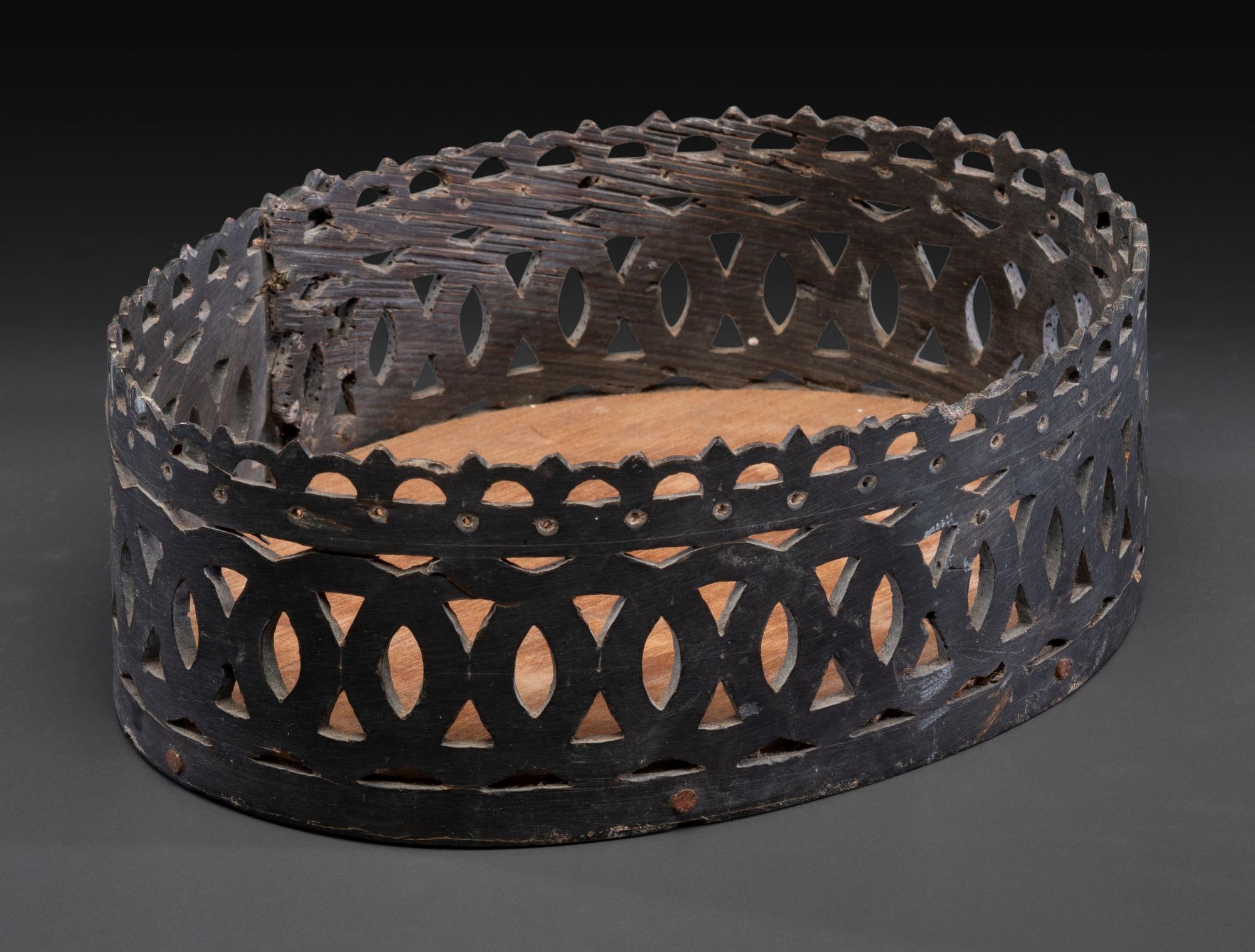 A Carved and Pierced Baleen Basket