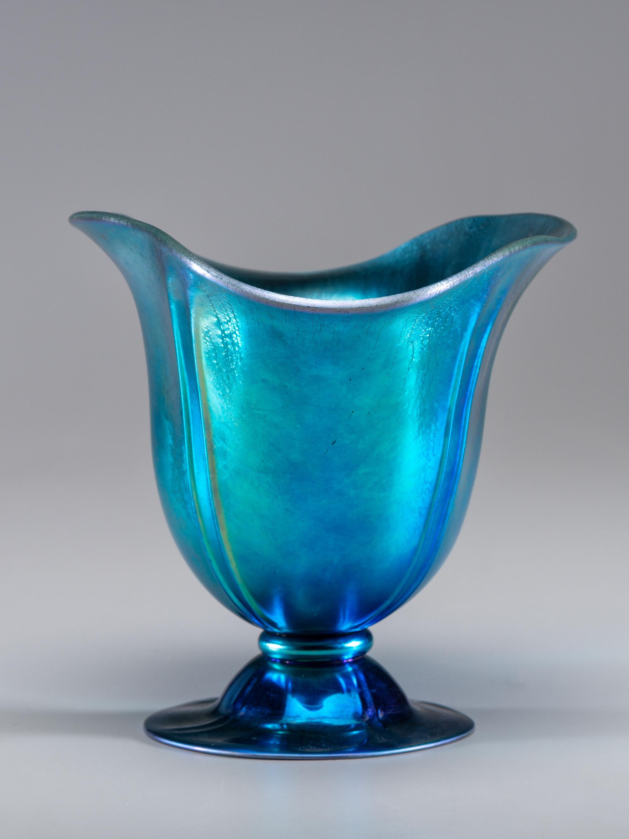 Blue Aurene Vase, c. 1930