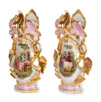 A Pair of Paris Porcelain Vases