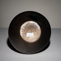 Angie Yazzie (Taos, b. 1965) — Micaceous Blackware Pottery Jar, with Terraced Rim