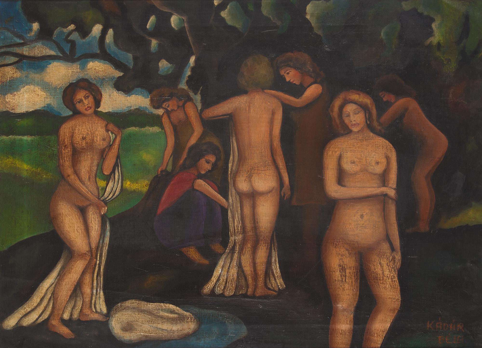 Béla Kádár (Hungarian, 1877-1955) — Bathers