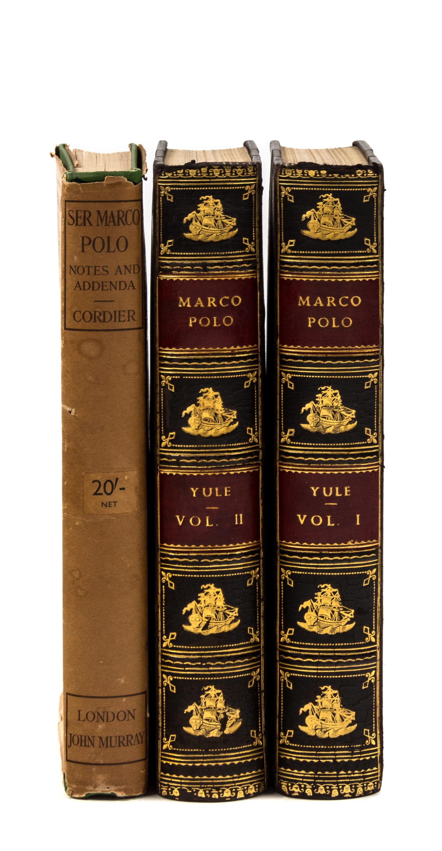 [POLO, Marco, 1254?-1324?]. Yule, Henry (1820-1889), translator. The Book of Ser Marco Polo, the Venetian, Concerning the Kingdoms and Marvels of the East. London: John Murray, 1871.