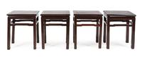 A Set of Four Rosewood Chairs