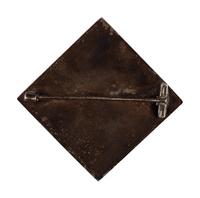 [CIVIL WAR]. 1st Division, XV Corps cloisonné enameled badge.