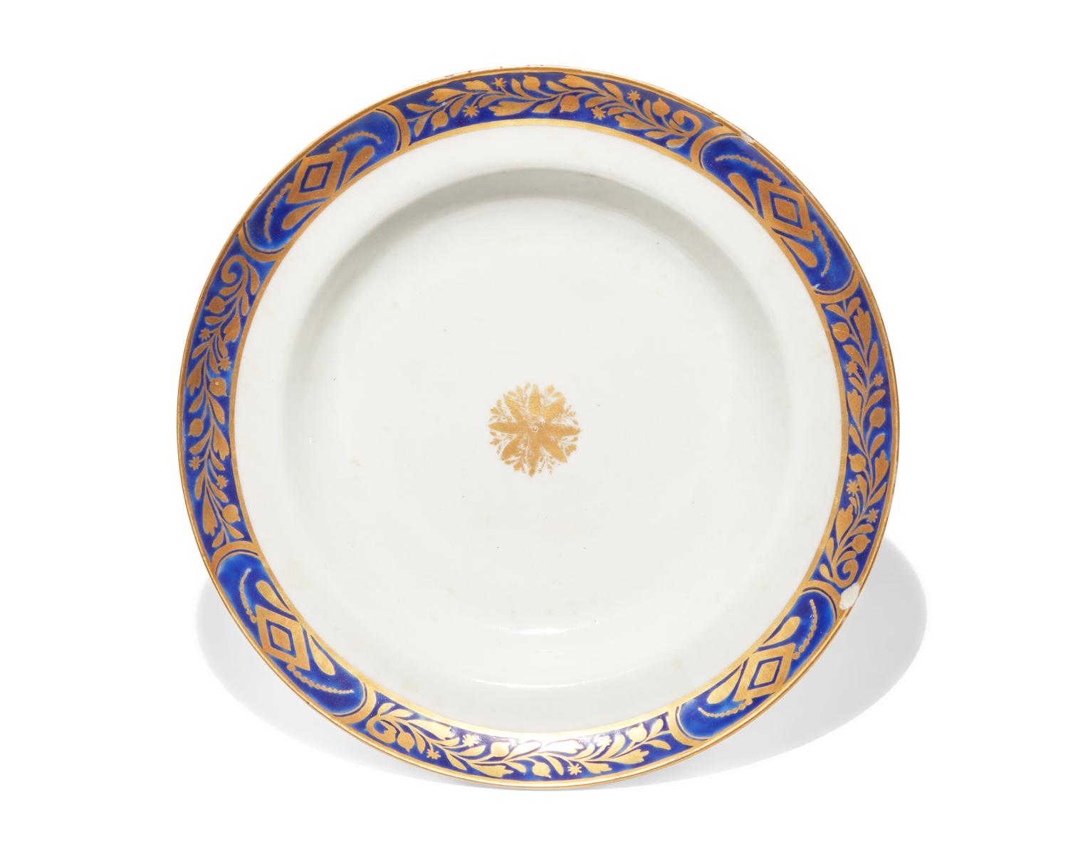 A Group of Eighteen Chinese Export Porcelain Tablewares for the English and European Market, Circa 1785-1800