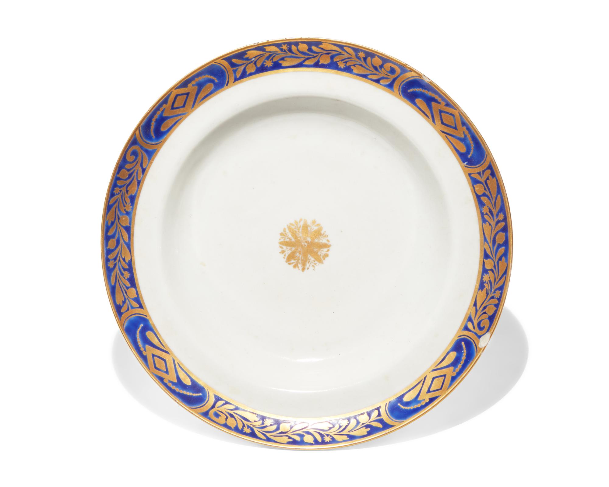 A Group of Eighteen Chinese Export Porcelain Tablewares for the English and European Market, Circa 1785-1800