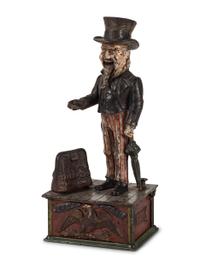 An "Uncle Sam" Cast Iron Mechanical Bank