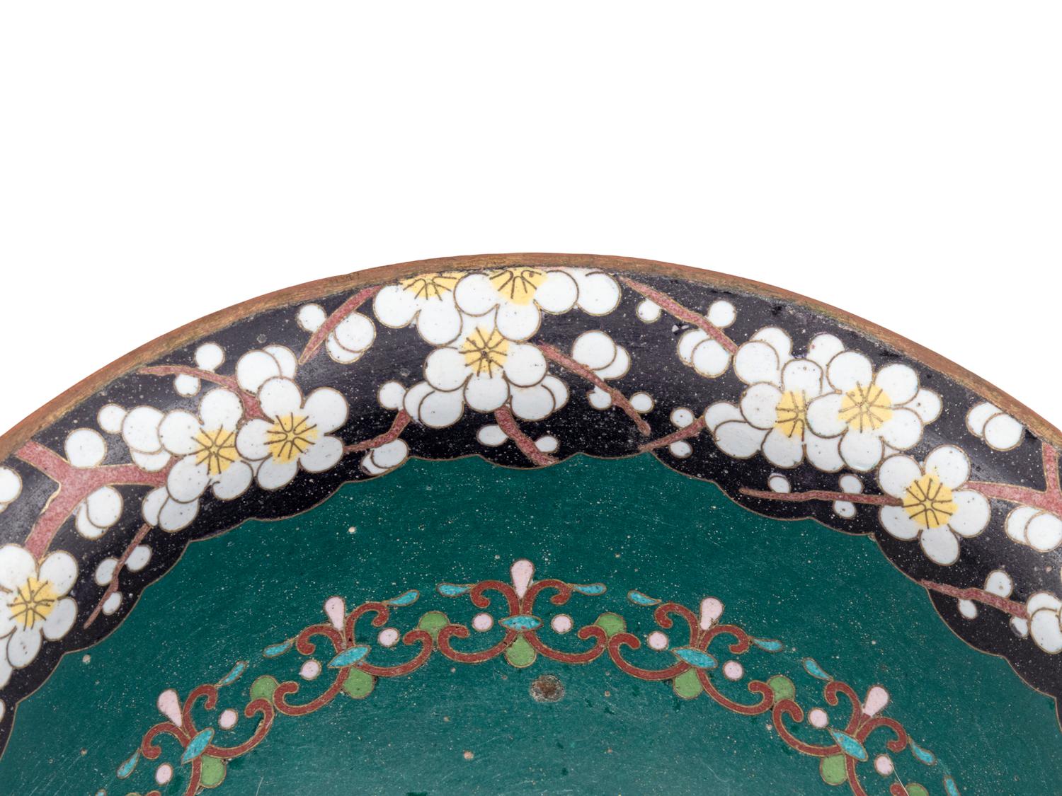 Six Chinese Black Ground Cloisonné Enamel Vessels