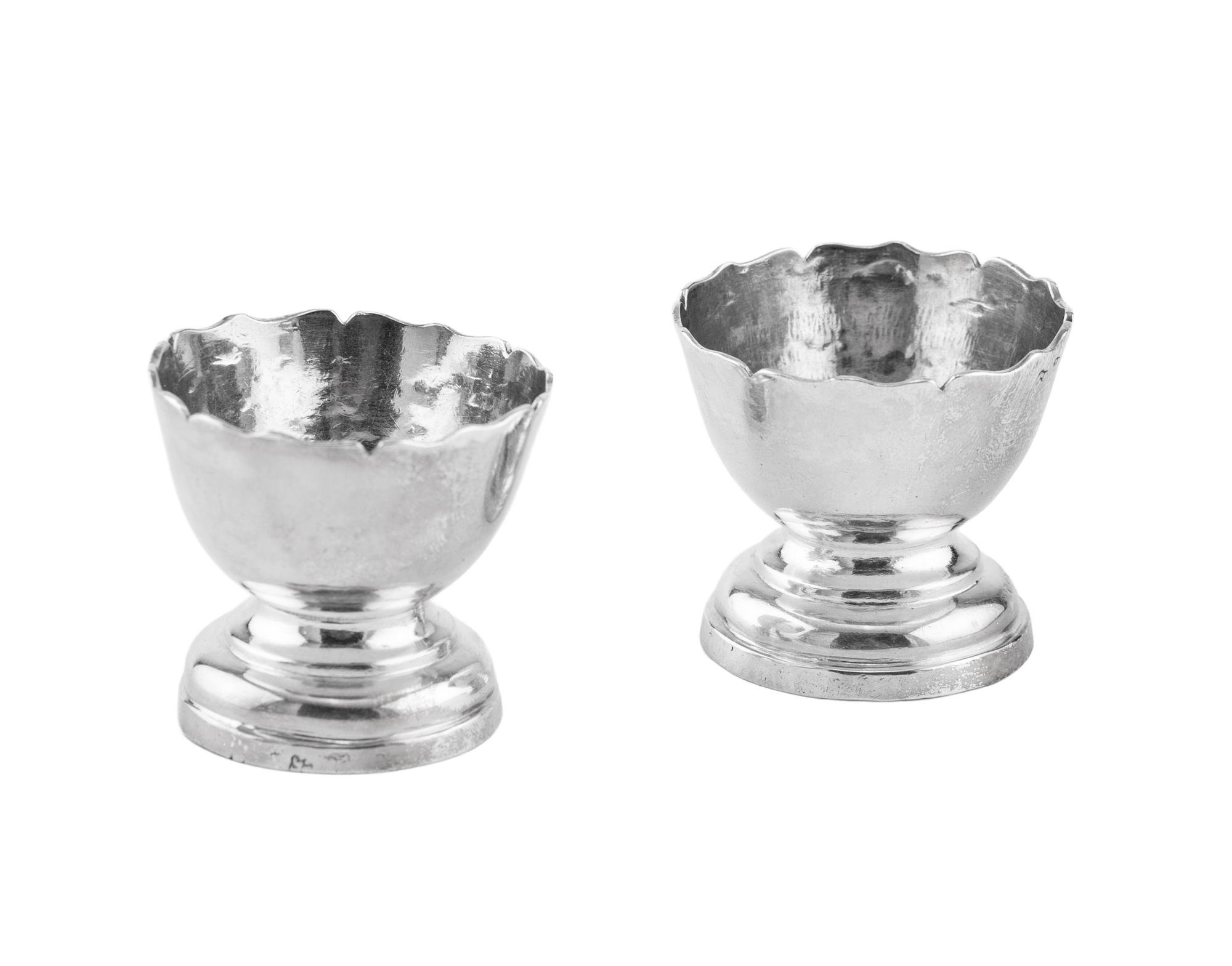 A Pair of Continental Silver Master Salts