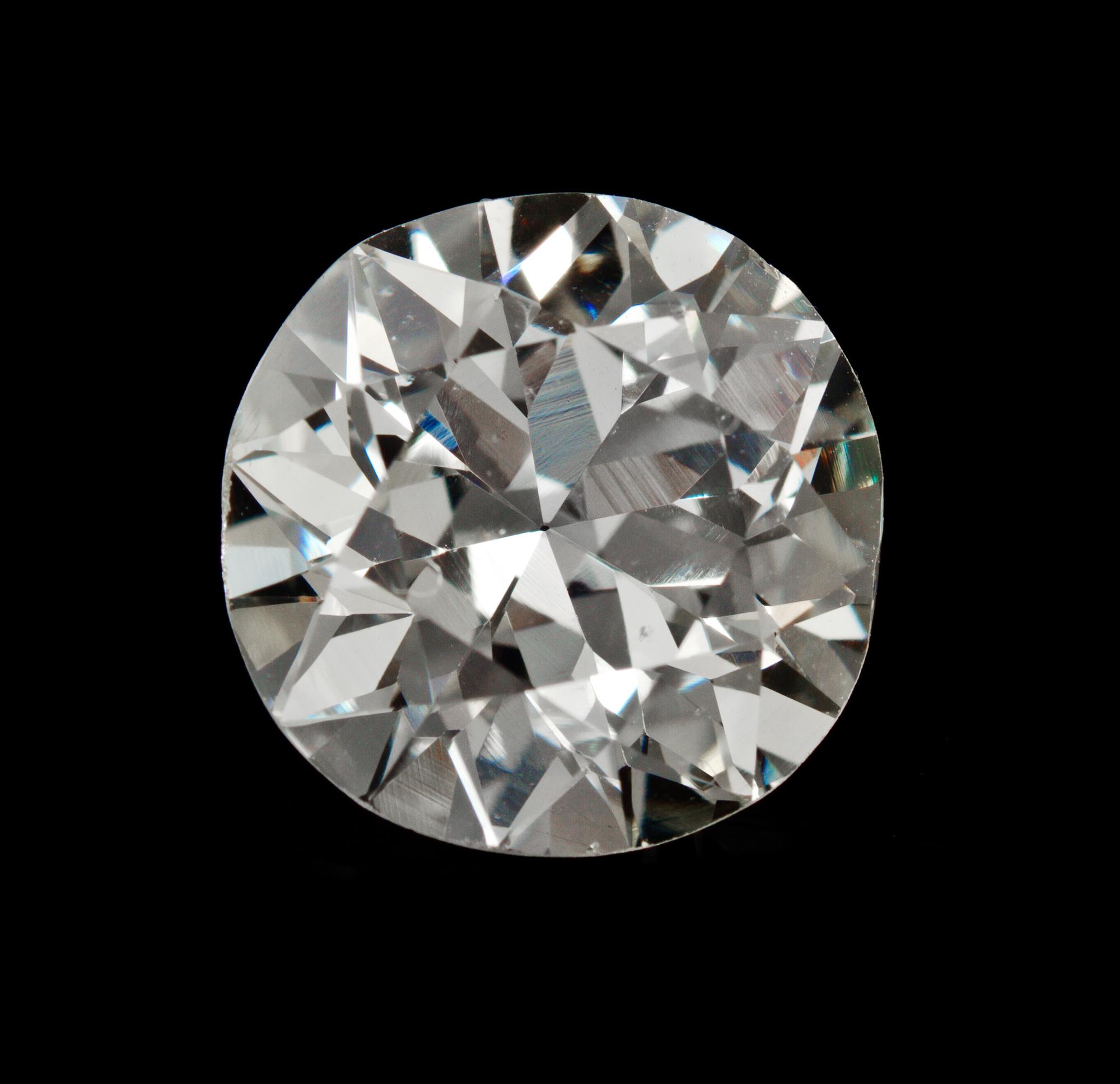 A 3.35 Carat Transitional Brilliant Cut Diamond, 5.70 dwts.