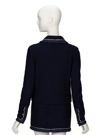 Chanel, Navy Bouclé Tweed Suit