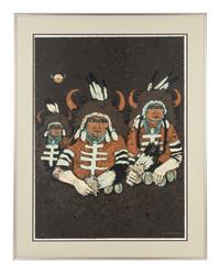 Northern Plains Buffalo Dancers , Printer's Proof