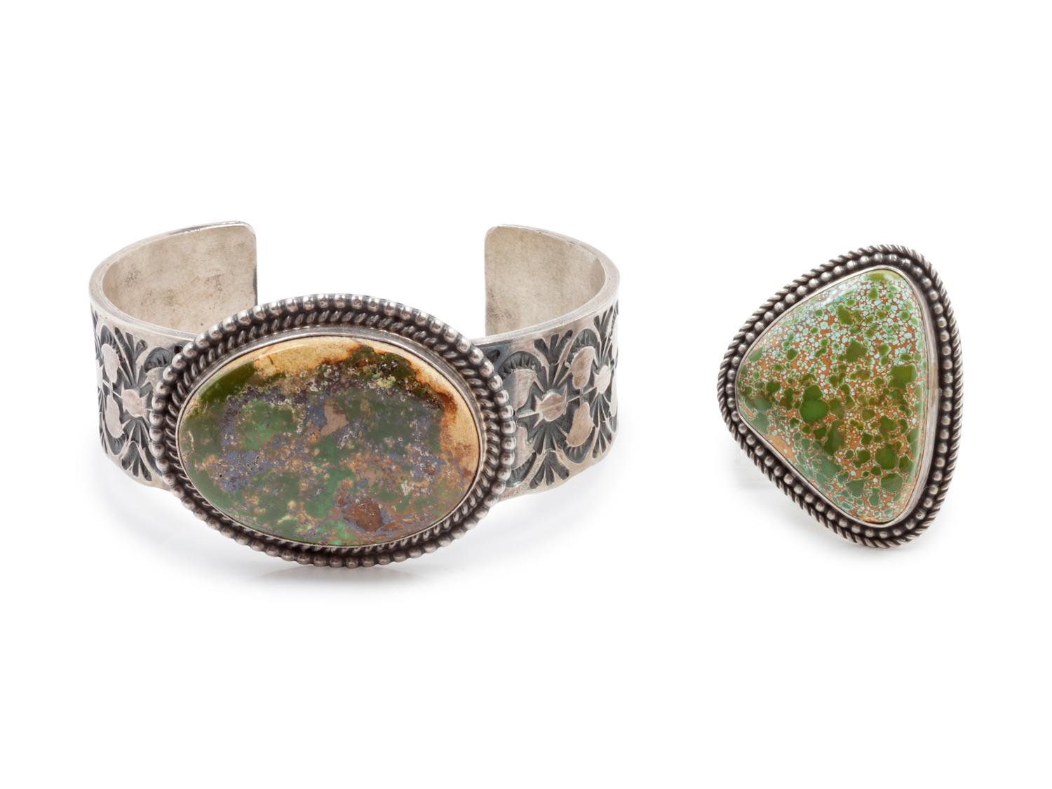 Royston Turquoise Cuff with Ring