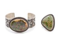 Royston Turquoise Cuff with Ring