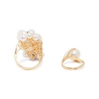 COLLECTION OF CULTURED PEARL AND YELLOW GOLD JEWELRY