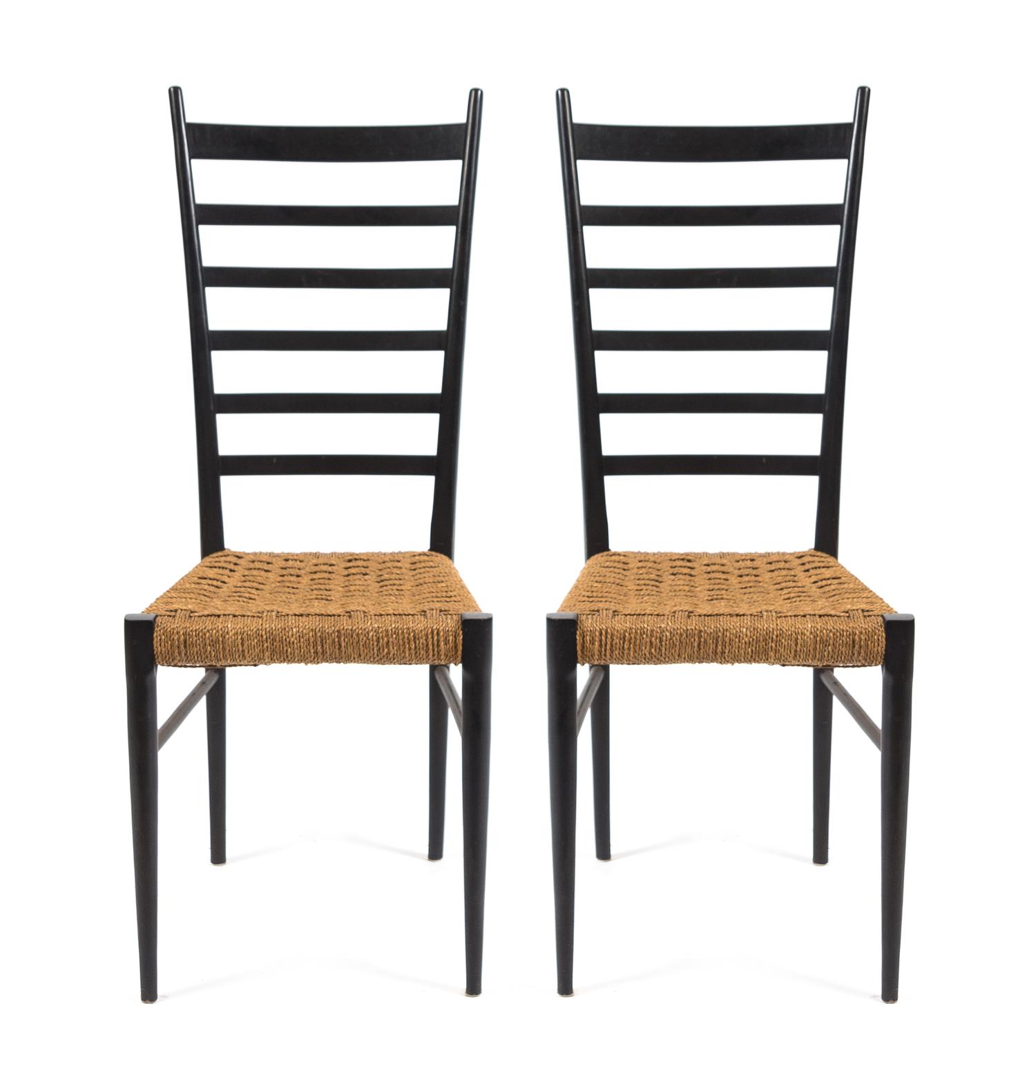 Otto Gerdau Co., CIRCA 1950s, a pair of Spinetto side chairs