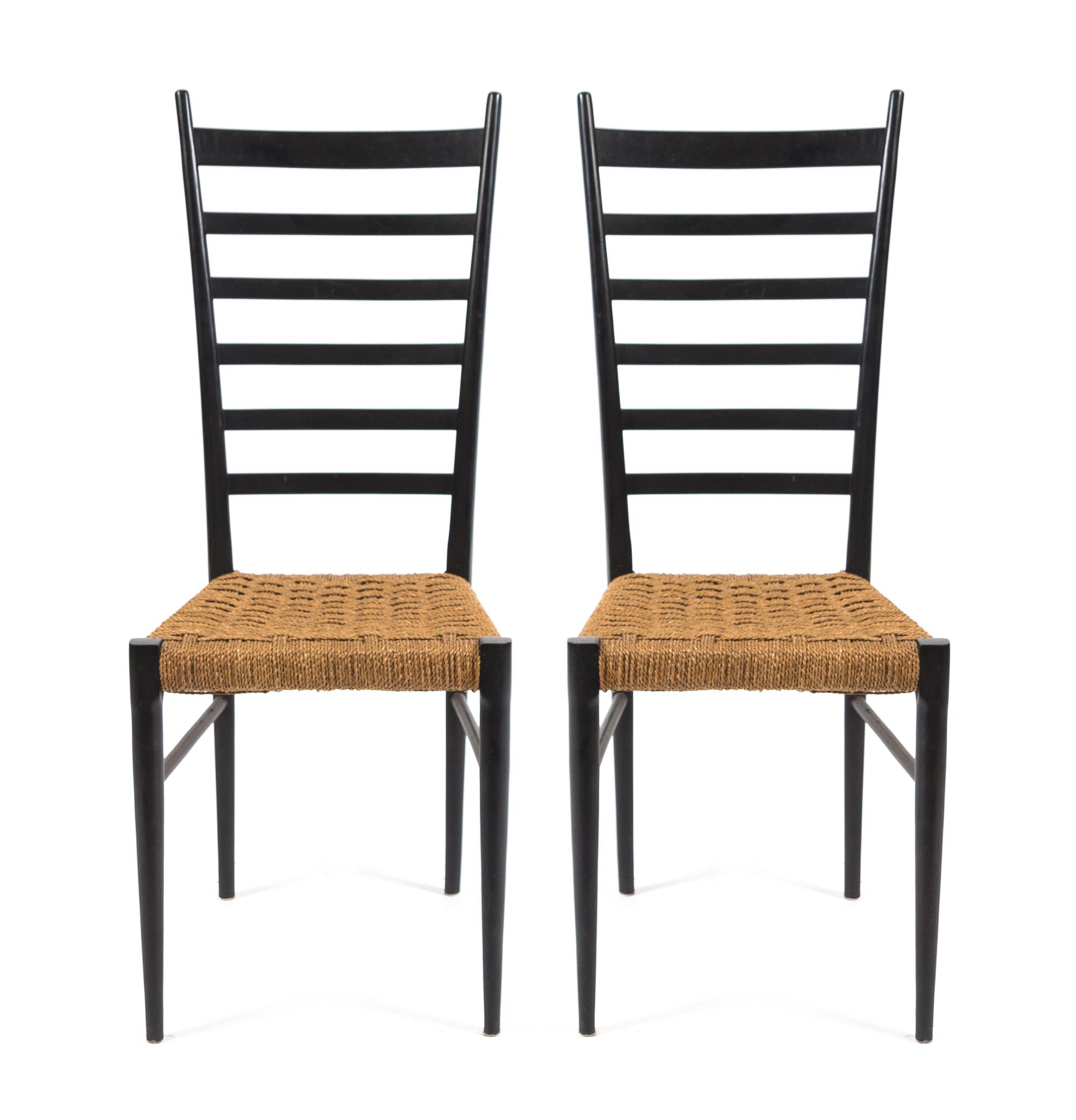 Otto Gerdau Co., CIRCA 1950s, a pair of Spinetto side chairs
