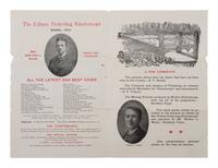 EDISON, Thomas (1847-1931). Typed letter signed ("Thos A Edison"). Orange, NY, 21 June 1921. [ With: ] Projecting Kinetoscope pamphlet.