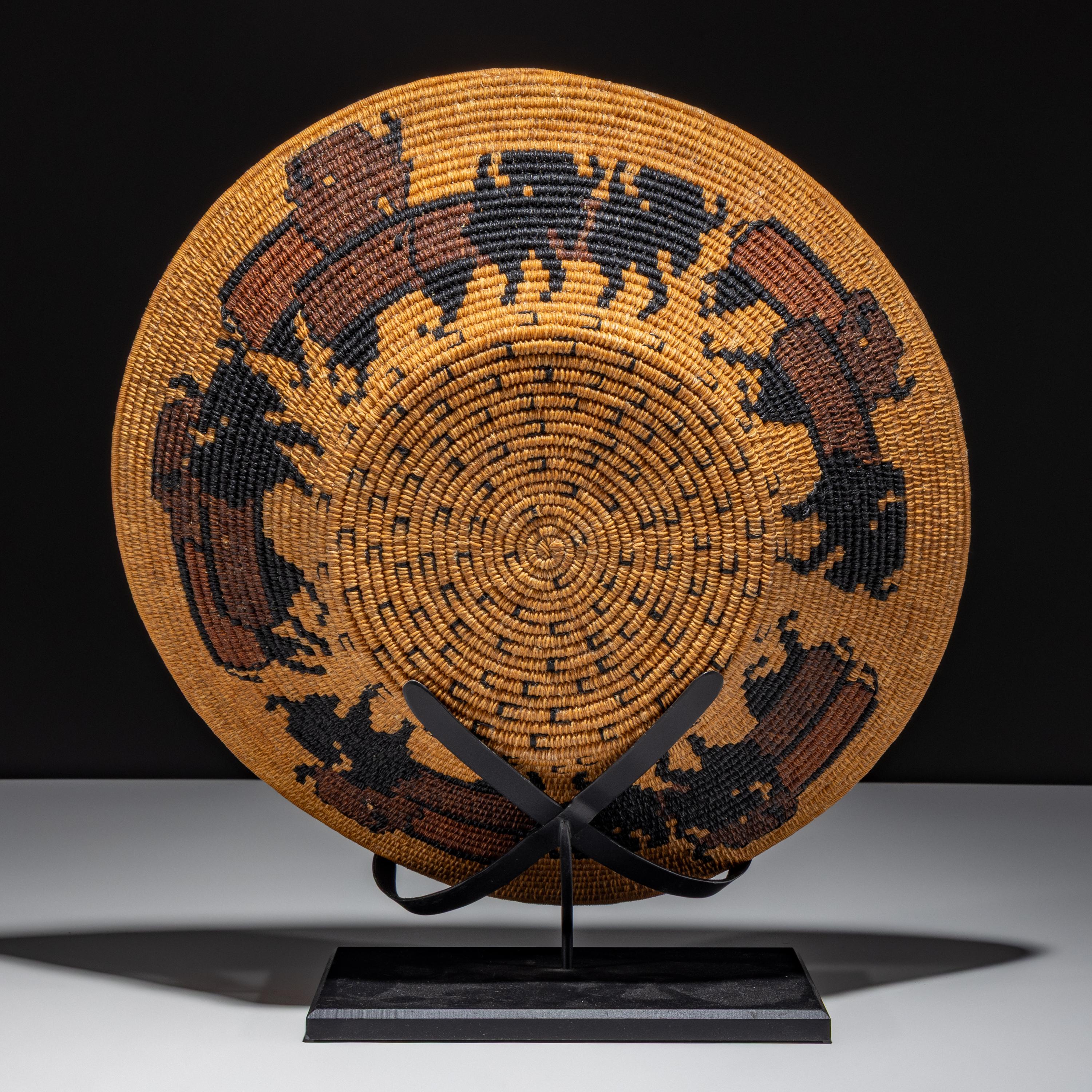Basket, with Buffalo