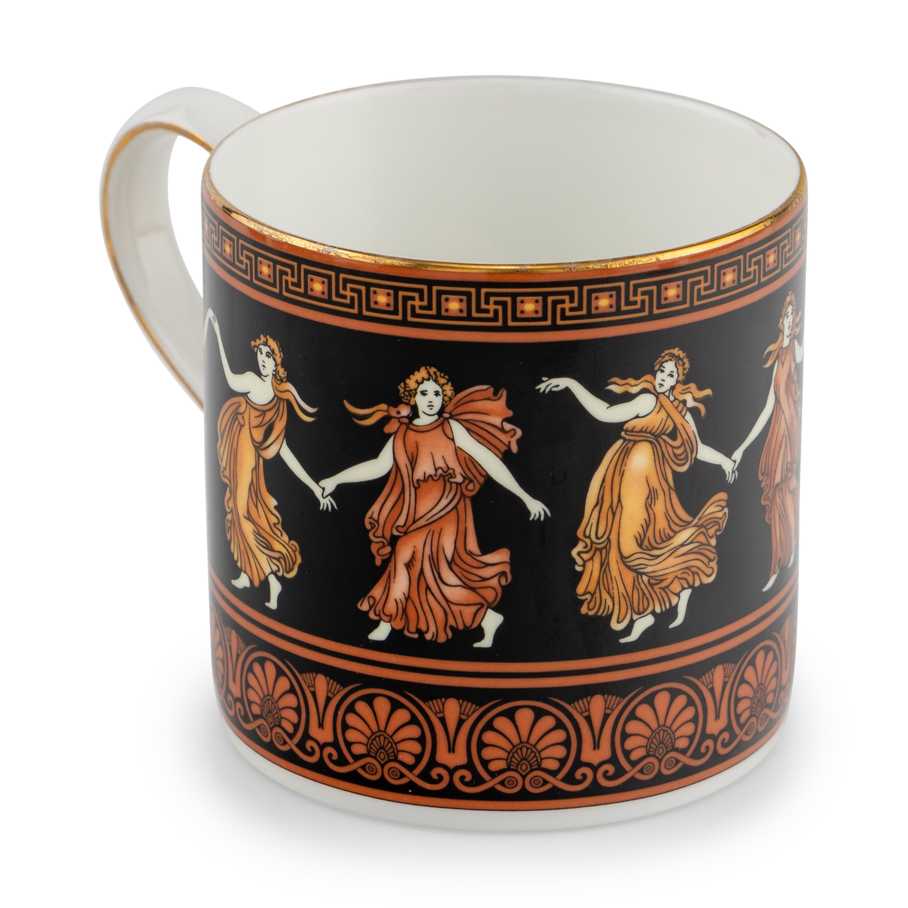 A Set Wedgwood Etruscan Dance Porcelain Tea and Coffee Cups
