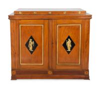 A Continental Neoclassical Mahogany Cabinet