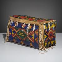 Sioux Painted Parfleche Box